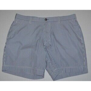 TrueFlies True Flies Shorts 38 Blue Striped Seersucker